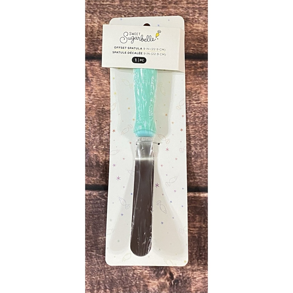 Sweet Sugarbelle 9 inch Offset Spatula, Stainless Steel Blade